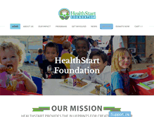 Tablet Screenshot of healthstartfoundation.org